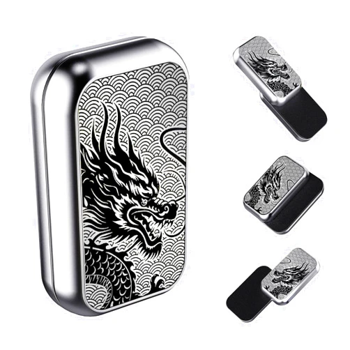 Berotok Fidget Slider, Metal Fidget Toy Adults-Smooth Operation with Mesmerizing Sounds, Stress Relief & Anxiety ADHD, Durable Pocket Desk Toy, for Friends, Perfect for Office, Home, Wait(Silver)