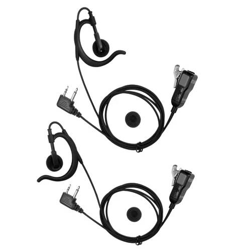 Reyinl Two-Way Radio Earpiece Compatible Midland Ear-Clip Headset for Midland Walkie Talkie Earpiece-2 Pack