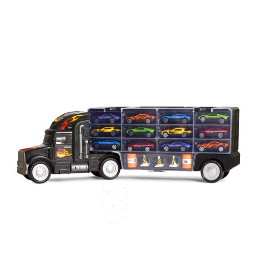 Big Daddy Tractor Trailer Car Collection Case Carrier Transport Toy Truck for Kids