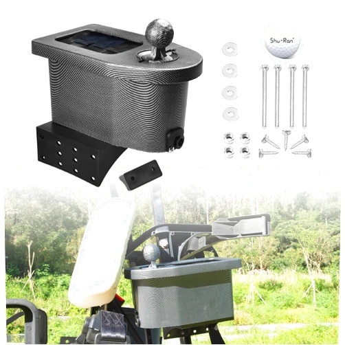 Shu-Ran Golf Cart Ball Washer and Club Cleaner Kit for EZGO, Club Car, Yamaha, Advanced EV, Star EV, Universal & Detachable