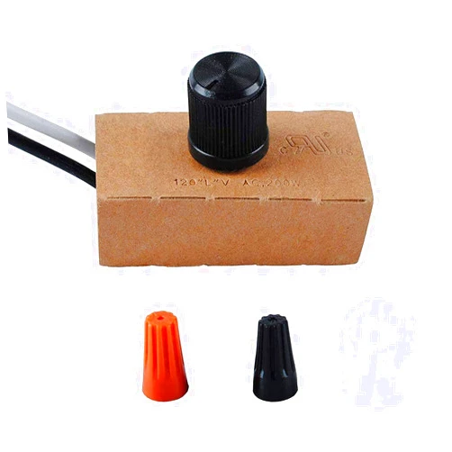 Ketofa 𝙐𝙥𝙜𝙧𝙖𝙙𝙚 200 Watt Dimmer Switch Replaces for Westek 6077b, 𝙎𝘾-𝟮𝟯𝟵𝘼 Manual Dimmer Replacement Switch with Knob for Lamp Incandescent/LED/Halogen 120V 200W by Ketofa