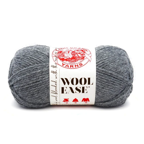 Lion Brand Yarn (1 Skein) Wool-Ease Yarn, Oxford Grey