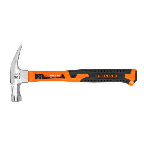TRUPER MA-16F Curved Claw Hammers, Fiberglass Handle 16Oz(454g), Handle 13