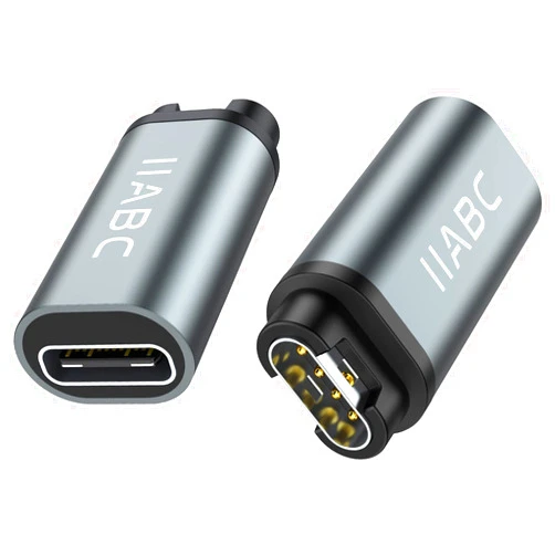 IIABC Garmin Watch Charging Adapter, Type C Charger Adapter 2Pack Compatible with Garmin Fenix 7 7S 7X 6 6S 6X 5 5S 5X Plus Pro, Forerunner 955 965 745 935 945 45 45S 245, Approach S60 X10 and More