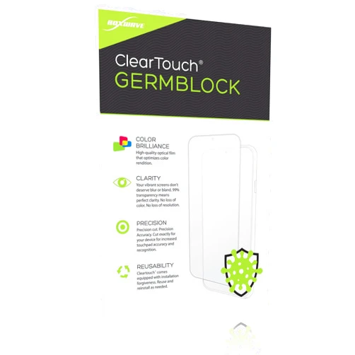 BoxWave Screen Protector Compatible with Dragon Touch Large Digital Picture Frame (21.5 in) - ClearTouch GermBlock (2-Pack), Screen Protector Block Germs Film Clear
