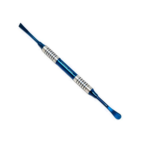 A2Z SCILAB Professional Dental Periosteal Elevator, Stainless Steel with Blue Titanium Coated Tips (West W2)