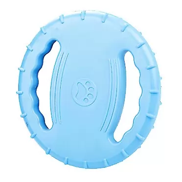 Redmoon Dog Flying Disc Toy,Rubber Dog Bite Resistant Outdoor Training Fetch Sound Maker Float Pet Toy,Tough Training Flying Disc Play Toy for Dog,Interactive Dog Toys,Float in Water Safe on Teeth BLUE