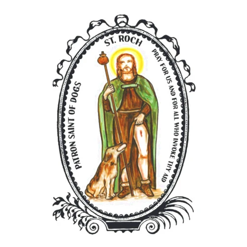 Shoushan Art Saint Roch Patron of Dogs Lined Notebook Journal