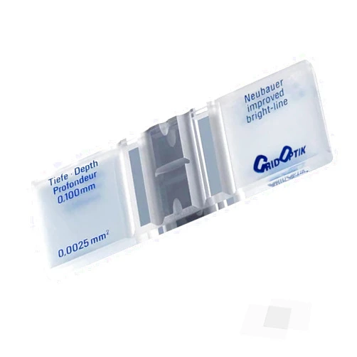 RUNCHIFEI Improved Neubauer Hemocytometer,Cell Counting Chamber with Bright Line and 2 pcs Cover Glass