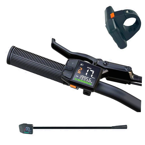 JOYSOG E-Bike DZ41 LCD Display Meter, 24V 36V 48V UART Display Bike Speed Meter with Waterproof Connector for Bafang BBS01 BBS02 HD MID Motor