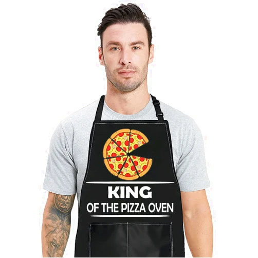 BWWKTOP Pizza Chef Apron Pizza Maker Apron Pizza Chef Gifts King Of The Pizza Oven Pizzeria Apron With Pocket For Chef Dad