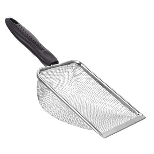 balacoo Stainless Steel Sand Shovel for Reptile Tank Pet Litter Box Scooper Tortoise Habitat
