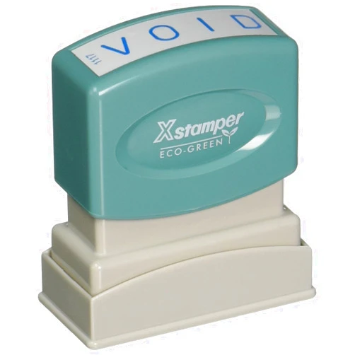 Xstamper(R) One-Color Title Stamp, Pre-Inked, 
