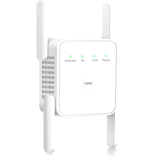 Lyrwihn WiFi Extender Signal Booster-WiFi Extender 1200Mbps Dual Band (5GHz/2.4GHz) 360 Full CoverageUp to (4000 sq.ft) and 35 Devices 1-Tap Setup, WiFi Repeater with Ethernet Port