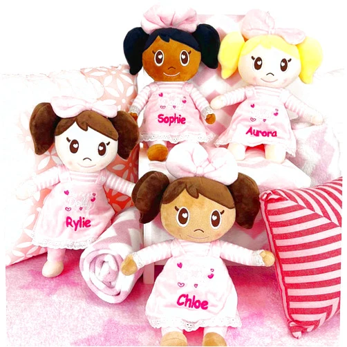 DIBSIES Personalized My First Dolly (Brunette Light Skin Tone)
