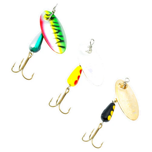 Panther Martin Fishing Lures 3-Pack All Time Greatest Fish Catcher World Famous Spinning Lures in Value Kit Spinners for Trout, Salmon, Panfish, Bass, Crappie & Perch