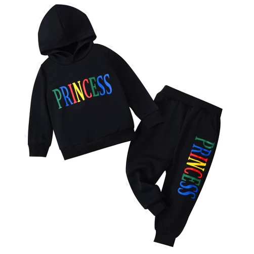 ChuYuKu Toddler Baby Girl Fall Winter Clothes, 6-24 Months Hooded Long Sleeve Sweatshirt & Sweatpants Outfits Set