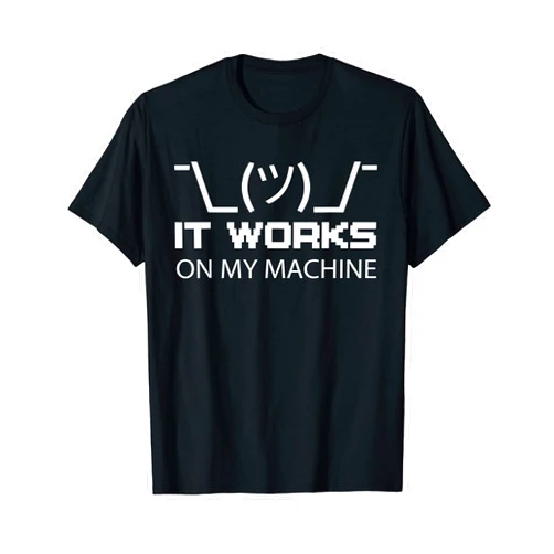 Vintage Programmer Coding Clothing Funny Programmer Coding Saying It Works On My Machine T-Shirt