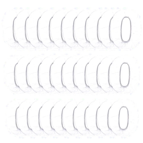 Outus 100 Pack Clear Disposable Ear Protectors Waterproof Ear Covers for Hair Dye, Shower, Bathing