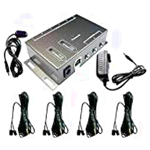 SZBJ IR Remote Control Extender,IR Repeater,IR Infrared Repeater System Receiver,IR Extender (4 Dual Head ir emitter)