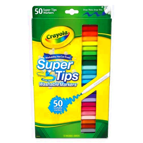 Crayola ASSRT 50PK-MARKERS SUPER TIPS