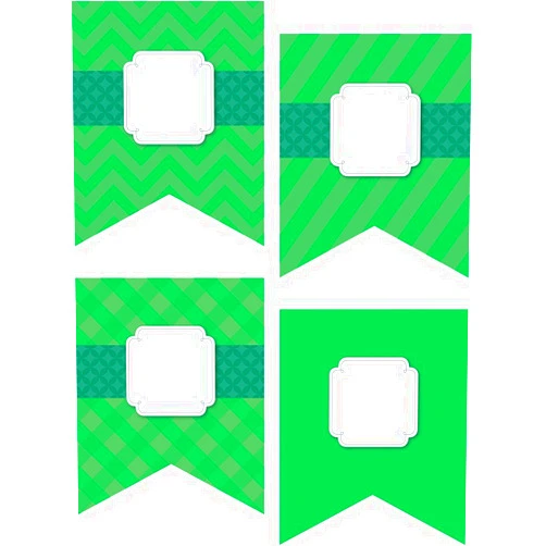 Creative Teaching Press Green Pennant 10-Inch Designer Cut-Outs (CS91111)