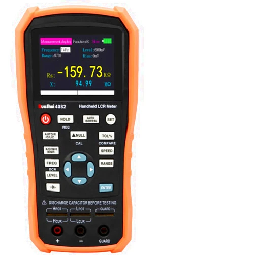 RuoShui Handheld LCR Meter Digital Bridge Capacitance Inductance Resistance Multimeter Tester ESR Calibration with USB Super Capacitor (4082)