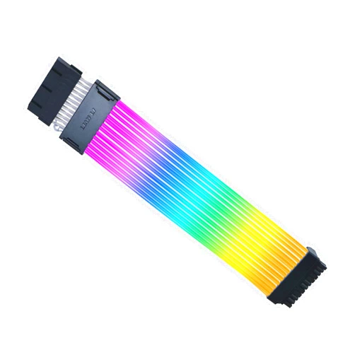 Lian Li Strimer Wireless 24 Pin (PW24-1W) - Addressable RGB Power Extension Cable - 2.4 GHz Wireless Control - Wireless Controller NOT Included and it is Required