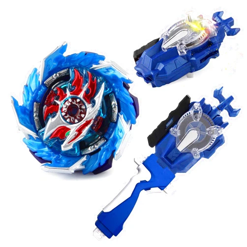 DYT Burst Super King B-160 King Helios .Zn 1B Starter Booster with Bey Battle Burst Sparking Launcher LR Left and Right Spin and Grip Spinning Top Toys Set