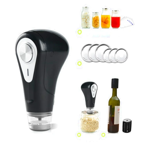 V Vesta Precision Electric Handheld Mason Jar Vacuum Sealer Kit - for Sealing Mason Jars, Wine Bottles, and Vacuum Bags, Vesta Precision