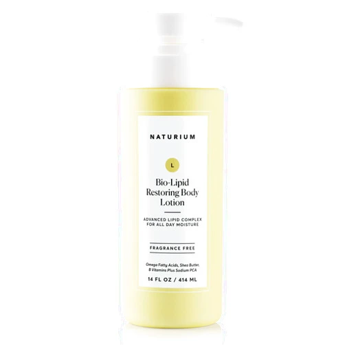 Naturium Bio-Lipid Restoring Moisturizing Body Lotion with Shea Butter, Fragrance Free, 14 oz