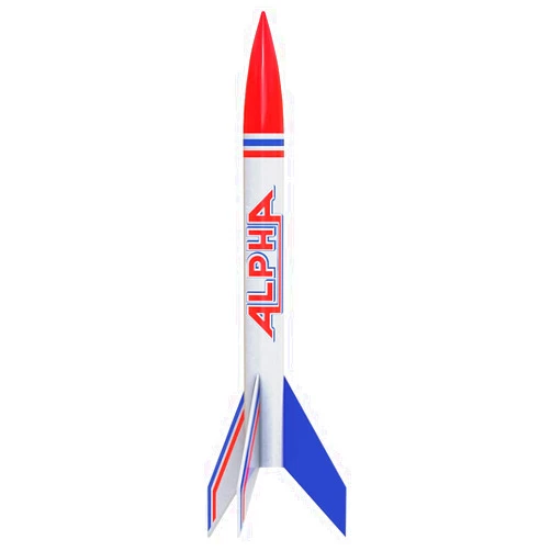Estes-1225 Alpha Rocket, Each - White, Red and Blue