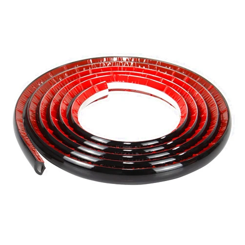 Yuzzy Self Adhesive Quarter Round Molding Trim 16.4 Feet Peel and Stick Crown molding Trim Flexible Caulk Strip for Cabinet Edge, Ceilings Edge, Wall Edge Tile Edge (Black)