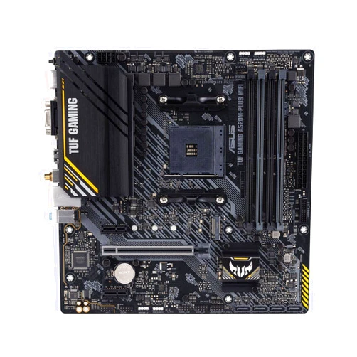 ASUS TUF Gaming A520M-PLUS (WiFi) AMD AM4 (3rd Gen Ryzen™) microATX Motherboard (M.2 Support, 802.11ac Wi-Fi, DisplayPort, HDMI, D-Sub, USB 3.2 Gen 1 Type-A and Aura Addressable Gen 2 headers)