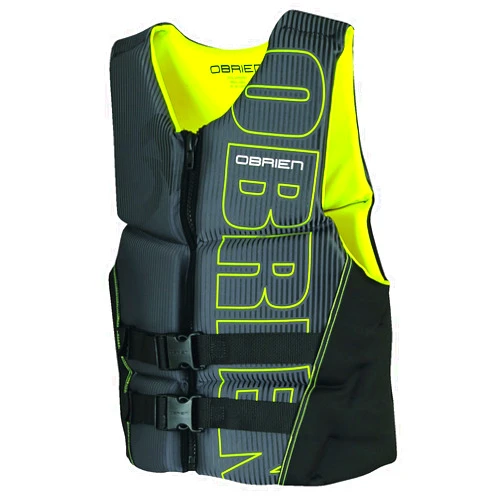 O'Brien Men's Flex V-Back Neoprene Life Vest, Yellow, X-Small