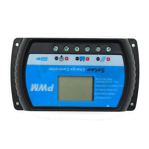 HITSAN INCORPORATION 30A 12V/24V Auto PWM Solar Charge Controller Battery Panel Regulator with USB