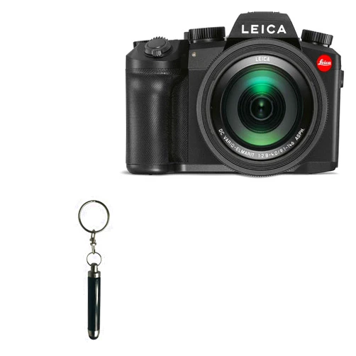BoxWave Stylus Pen Compatible with Leica V-Lux 5 - Bullet Capacitive Stylus, Mini Stylus Pen with Keyring Loop for Leica V-Lux 5 - Jet Black