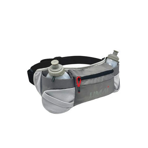 Umai Running Hydration Belt, Hydration Running Bottle Belt, Running Belt with Water Bottles, Trail Hydration Running Belt, Hydration Belt for Running Women and Men (Grey)