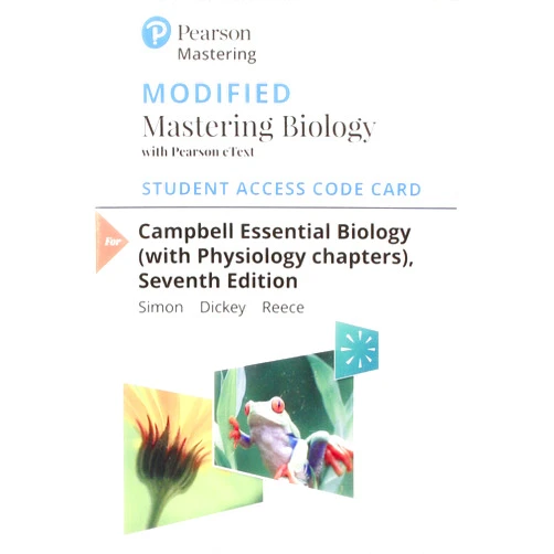 Eric Simon,Jean Dickey,Jane Reece Campbell Essential Biology (with Physiology chapters) -- Modified Mastering Biology with Pearson eText Access Code