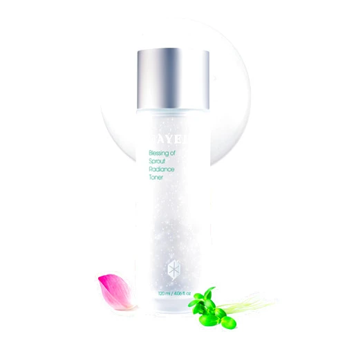 HAYEJIN Blessing of Sprout Radiance Toner | Korean Skin Care Toner for Face w/Radiance Capsules | Hydrating Toner for Dry Sensitive Skin | Glow Brightening Toner (Pack of 1, 4.06 Fl. Oz)