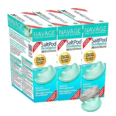 Navage Eucalyptus SaltPod Bundle: 3 Eucalyptus SaltPod 30-Packs (90 SaltPods)