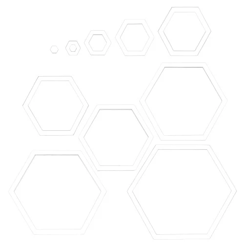 BENECREAT 10 Sizes Hexagon Quilting Template, Acrylic Intricate Sewing Machine Ruler, Transparent Pressure Plate Router Template for DIY Hand Patchwork Cutting Craft
