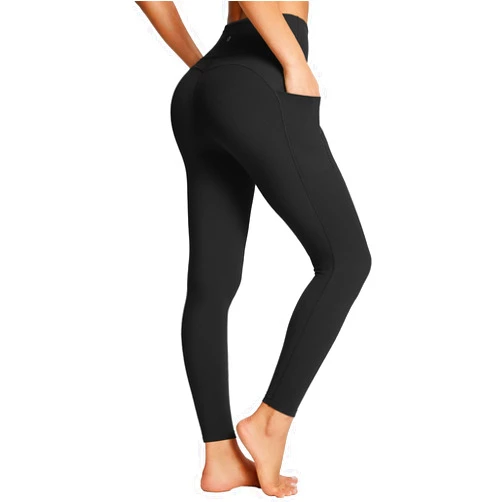 BALEAF Women's Leggings with Pockets Tummy Control Workout High Waisted Athletic Running 7/8 Ultra Soft Gym Yoga Ankle Pants