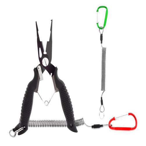 HONUTIGE Fishing Pliers, Saltwater Resistant Fishing Gear, Fish Hook Remover Split Ring Plier Fishing Tools, Gifts for Fishing Lover