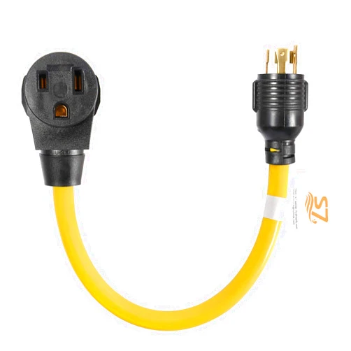 S7 Nema L14-30P to 6-50R Generator Power Cord Welder Adapter 3 Wire 125/250v 10AWG 20 Inches Long