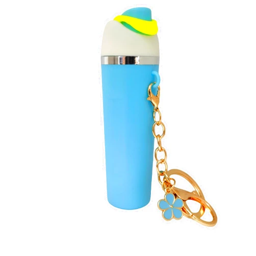 ANNSIXMARK Bottle Keychain, Trendy Bottle Keyring, Tumbler Cup Lip Balm Holder Key Chain, Chapstick Accessory for Women