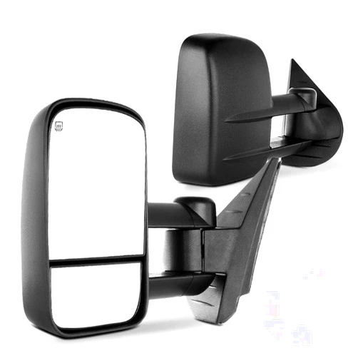 SCITOO Towing Mirrors fit 2007-2014 for Chevy Silverado for GMC Sierra 1500/2500 HD/3500 Tahoe Yukon 2008-2013 for Avalanche 1500 for Suburban 1500/2500 Power Heated Tow Mirror