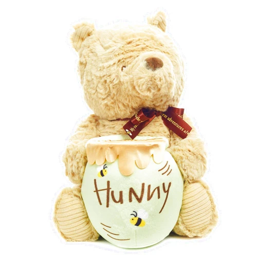 KIDS PREFERRED Disney Baby Classic Pooh Waggy - Musical Plush Stuffed Animal, 13 Inches , Brown