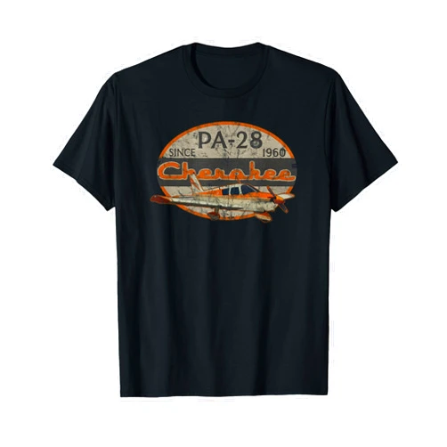 Designed For Flight PA-28 Cherokee Airplane Since 1960 Retro Vintage Pilot T-Shirt