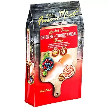 Fussie Cat Market Fresh Grain-Free Protein Rich Dry Cat Food Chicken & Turkey Formula 10 Pound (Pack of 1)